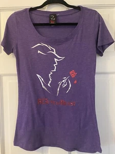 Beauty And The Beast Broadway Musical Girls Purple Disney Shirt SZ Lrg Girls - Picture 1 of 7