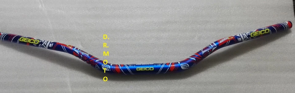 MANUBRIO STERZO 28 mm moto BLU made in italy universale pit bike moto scooter - Immagine 1 di 1