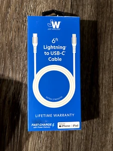 JUST WIRELESS  6FT Lighting To Usb-c Cable For iPhone - Picture 1 of 1