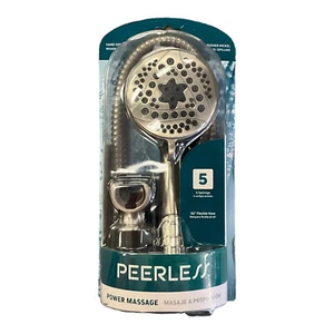 Peerless 76515CSN Power Massage 5 Spray Hand Held Showerhead Brushed Nickel - Picture 1 of 2