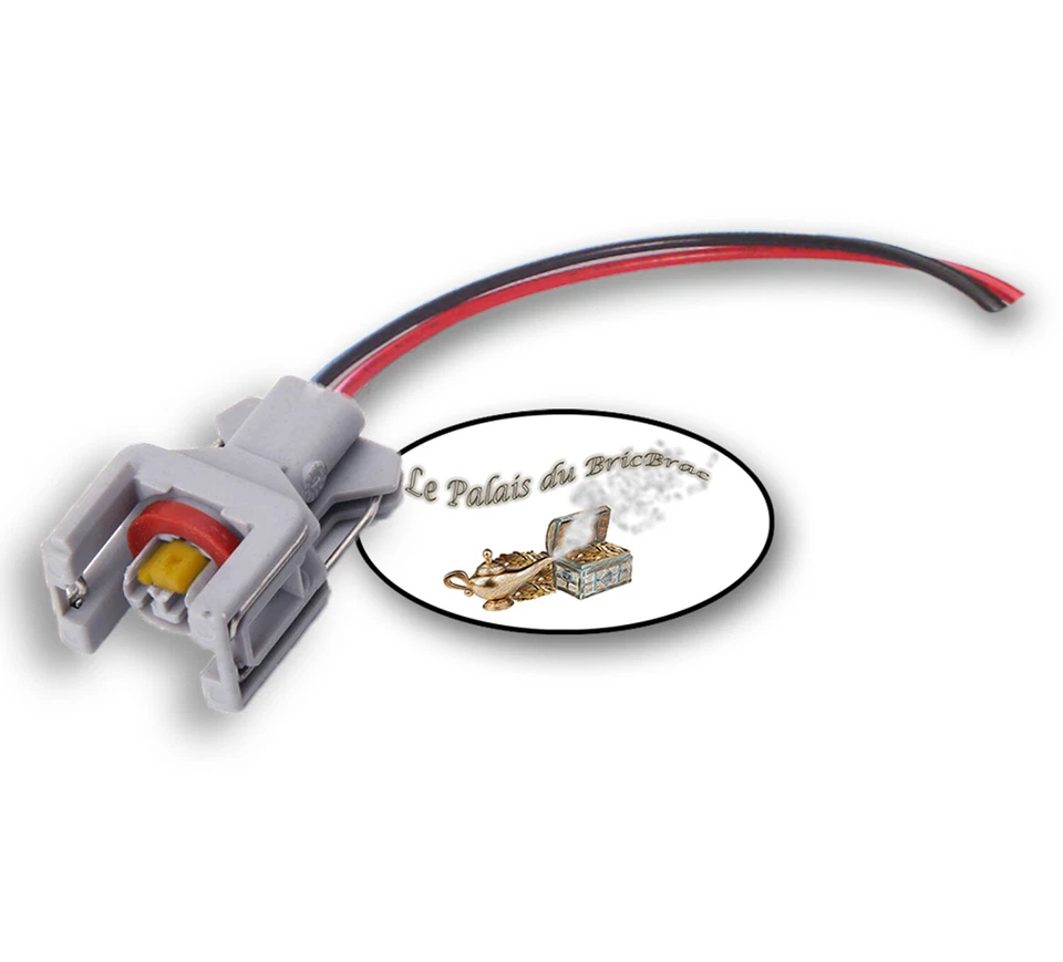 LE PALAIS DU BRICBRAC Prise compatible Delphi sur fil 18 AWG – 200°C - 13 CM - Injecteur
