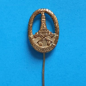 Vintage Germany German Shooting Federation Luftpistole Needle Pin Badge in Gold - Picture 1 of 6