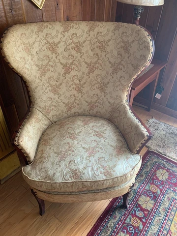 ANTIQUE VINTAGE  WINGED ARMED CHAIR FROM ESTATE 1920's-1940's WEDDING GIFT 1940S Cover