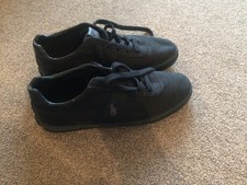 Ralph Lauren Polo Canvas Shoe Size 9 Black New