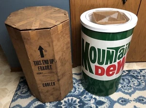 Mountain Dew Cooler 35” 1970’s Rare Brand New In Original Box Vintage - Picture 1 of 24