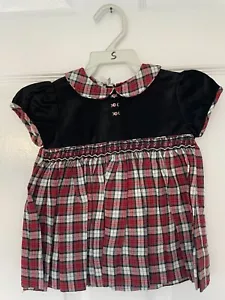 Nuevo $42 Carriage Boutiques de Friedknit Creations Vestido a Cuadros de Vacaciones para Niñas, 6M - Imagen 1 de 4