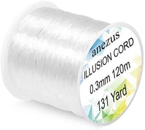 131yd Clear Fluorocarbon Fishing Line: Strong Monofilament Nylon String Cord - Picture 1 of 3