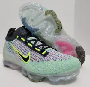 Nike Air Vapormax 2021 FK Volt Foto Azul DX3367-700 Juventud Talla 7Y Wmns Talla 8,5 - Imagen 1 de 13