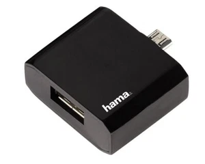 Adaptateur micro-USB OTG Hama hôte USB CLÉ USB transfert de données pour téléphone portable tablette PC - Photo 1/6