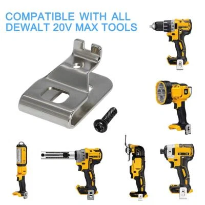 12 Pack Metal Drill Belt Clips Hook for Dewalt N268241 Fit for 20V Power Tools - Image 1 of 4