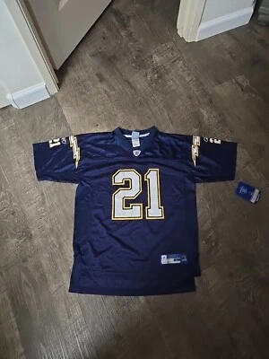 Camiseta deportiva de colección Reebok San Diego Chargers LaDainian Tomlinson #21 azul juvenil L nueva con etiquetas Foto 1 de 3