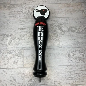 Duck Rabbit Brewery Milk Stout Tap Handle Craft Draft Beer Marker Farmville NC - Picture 1 of 13