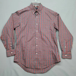 Men's No Iron Pinpoint Oxf Supima Plaid Button Down Collar Dress Shirt 15.5 - 34 - Bild 1 von 12