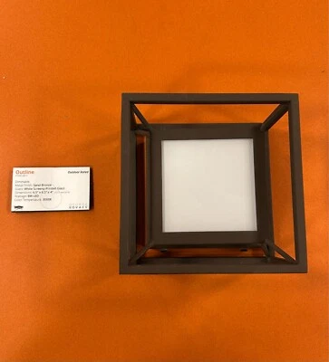 Outline LED 6.5 inch Sand Bronze Wall Mount And Ceiling Mount Wall Light, Outdoo - Image 1 of 4