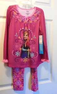 Nuevo con etiquetas Conjunto de pijama "Anna" Disney Frozen: top y pantalones de punto suave manga larga talla 6 - Imagen 1 de 4