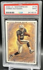 2008 UD Masterpieces Darren McFadden Rookie Card PSA 9 MINT Raiders  RC #106