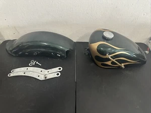HARLEY DAVIDSON CHOPPER TIN SET SHOVELHEAD SPORTSTER PEANUT TANK ROGUE FENDER FX - Picture 1 of 10