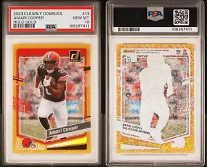 2023 Clearly Donruss Amari Cooper Holo Gold 4/5 PSA 10. SSP! - Picture 1 of 1