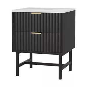 Artiss Bedside Table 2 Drawers Side Table Storage Cabinet Nightstand Furniture - Picture 1 of 6