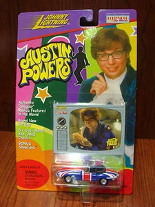 Johnny Lightning 1/64 Die Cast : Austin Powers Shaguar Bonus ShowCard - Picture 1 of 4