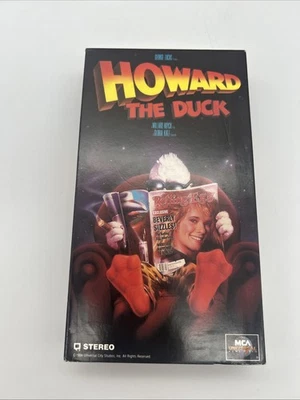 Howard the Duck VHS Tape 1986 George Lucas Comedy Lea Thompson Movie Film - Image 1 of 4