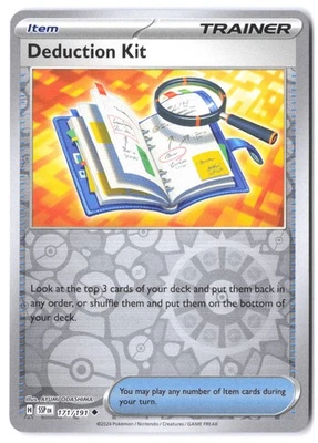 Deduction Kit #171/191 SV08: Surging Sparks NM Reverse Holo - Image 1 of 2