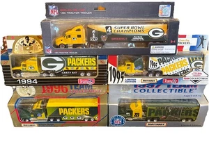 Green Bay Packers Matchbox-White Rose Team Collectible 94,95,96,97 & SB Semi NIB - Picture 1 of 11