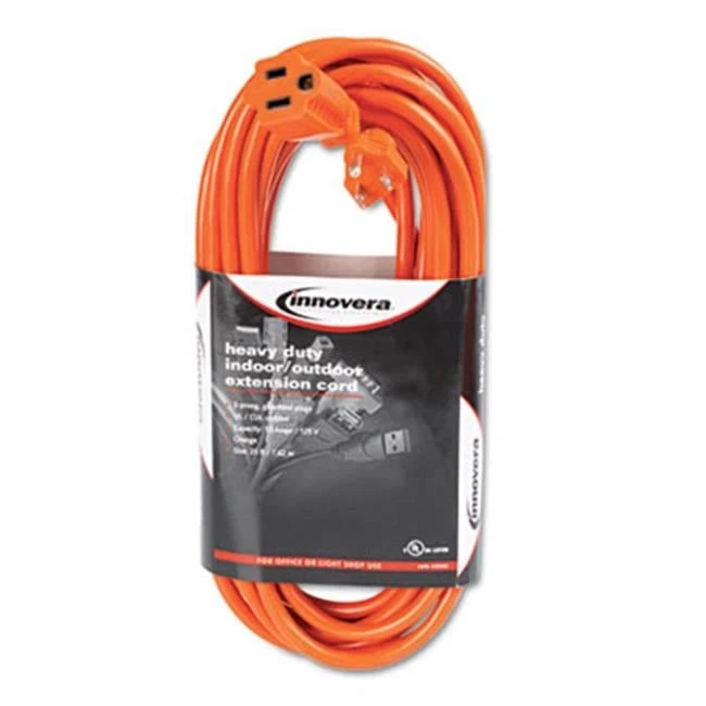 Innovera 72225 Indoor-Outdoor Extension Cord- 25 Feet- Orange - Image 1 of 1