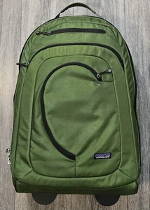 Patagonia Wheelie MLC Carry On Wheeled ROLLING Backpack Luggage Green 22X14X9 - Picture 1 of 18