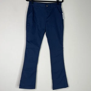 New Old Navy School Uniform Stretch Bootcut Adjustable Waist Pant Girls Size 14 - Picture 1 of 10