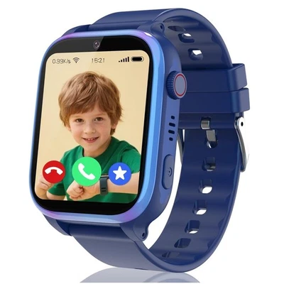 4G Smartwatch Kinder mit GPS Telefon Uhr LBS SOS SIM Wasserdicht IP68 DE NEU - Bild 1 von 4