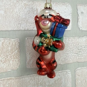 Disney TIGGER Vidrio Adorno de Navidad Vintage Estilo Europeo 4.75 pulgadas LEER - Imagen 1 de 10