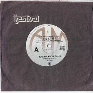 JOE JACKSON BAND Mad at You AUSSIE 7" VINYL NEW WAVE Singer Songwriter - Picture 1 of 1