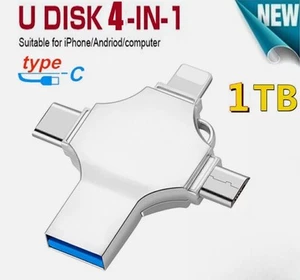 4in1 USB3.0 iFlash Drive Photo Memory Stick OTG For iPhone Android Laptop 2TB 1T - Afbeelding 1 van 9