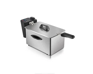 4L Electric Deep Fryers Oil Oven Adjustable Thermostat Fried Chicken GrillFrench - Picture 1 of 22