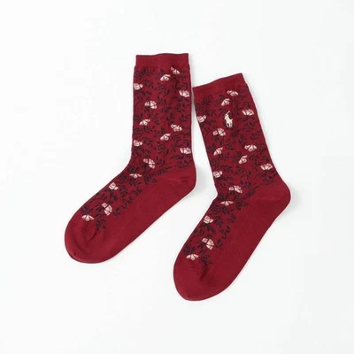 POLO RALPH LAUREN Floral Pony Logo Bordado Calcetines Mujer 4 Colores 23839 Foto 1 de 4