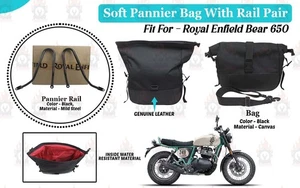Royal Enfield Bear 650 "Soft Pannier Bag With Soft Pannier Rail Black Pair" - Bild 1 von 13