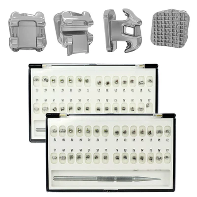Damon Q Self Ligating Brackets Dental Orthodontic Metal Braces Roth MBT 022 345H - Image 1 of 4