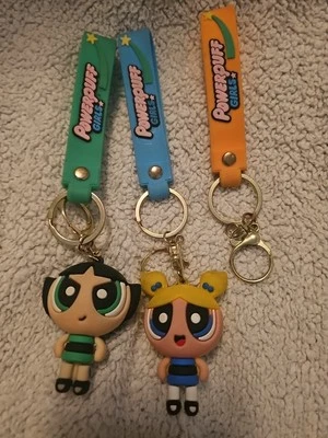 Llavero de goma 3D Powerpuff Girls sin marca Foto 1 de 4
