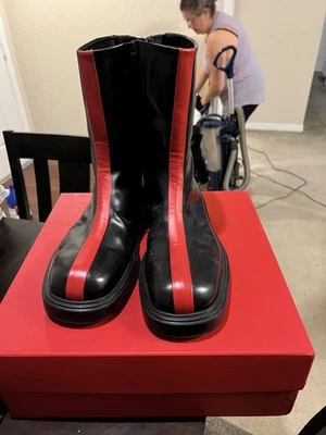 Stivali uomo FERRAGAMO in pelle taglia 13 indossati una volta da noi - Immagine 1 di 3