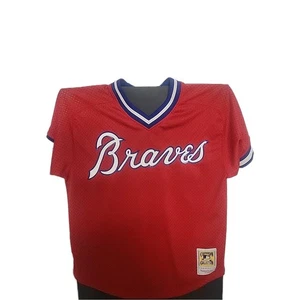 Atlanta Braves #3 Dale Murphy Cooperstown Retro Mesh Batting Jersey Gr. L (44) - Bild 1 von 5