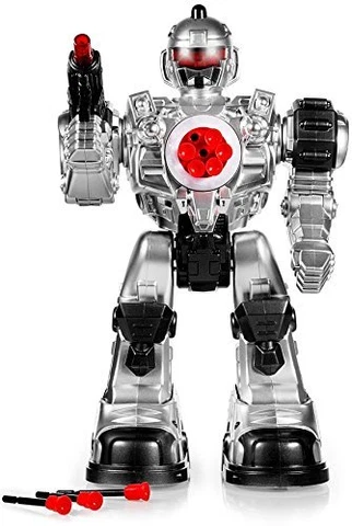 RC Radio Control TRANSFORMER Robot Shoot Missiles Walk Flashing Light Sound Kids Cover