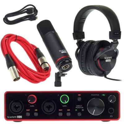 Focusrite Scarlett 2i2 Studio 3rd Gen Mikrofon Set - Bild 1 von 3