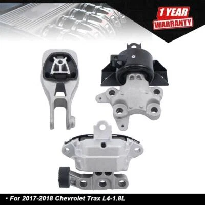 3PCS Engine Mounts & Automatic Trans. Mount For 17-18 Chevrolet Trax L4-1.8L - Image 1 of 4