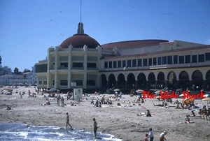 Santa Cruz California beach boardwalk casino 1950's red border Kodachrome slide - Picture 1 of 1