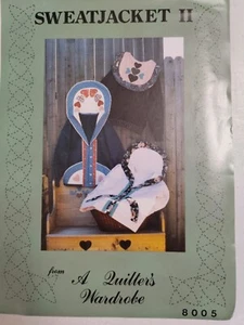 Sweatjacket II Quilters Wardrobe 8005 Craft Sewing Pattern UC Quilter Repurpose - Picture 1 of 5