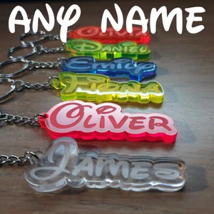 Disney PERSONALISIERTES GESCHENK beliebiger Name SCHLÜSSELANHÄNGER Prinzessin WEIHNACHTEN - Bild 1 von 19