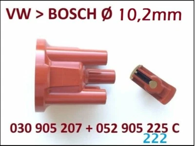 Zündverteilerkappe + Zündverteilerläufer VW Polo 6N1 1.0 1.3i 1.4i 1.6i Bosch - Bild 1 von 4