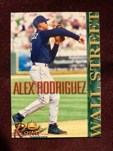 2000 Royal Rookies Futures Wall Street Mariners Alex Rodriguez Baseball Card