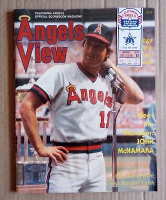 California Angels vs Seattle Mariners Program & Ticket Stub Lot April 11 1983 - Image 1 of 4